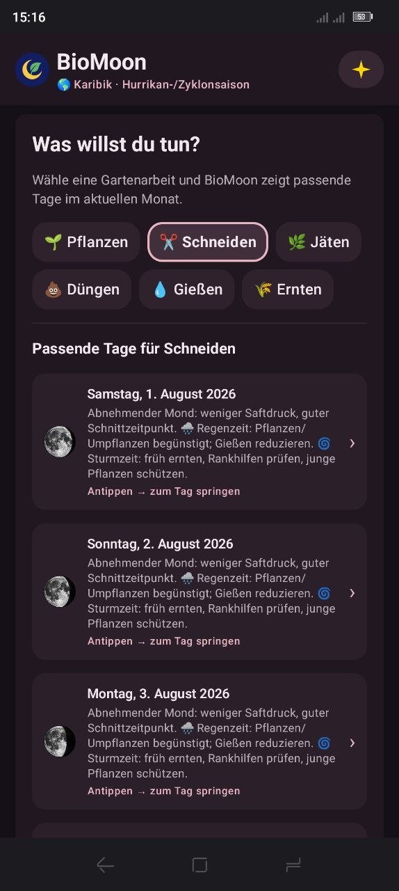Aktivitäten-Guide: passende Tage für Gartenarbeiten
